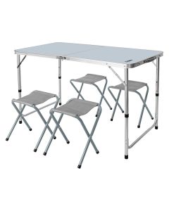 Zestaw biwakowy: stół i 4 krzesła